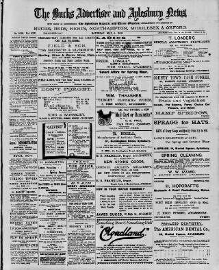 cover page of Bucks Advertiser & Aylesbury News published on May 5, 1906