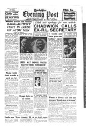 Newspaper front page