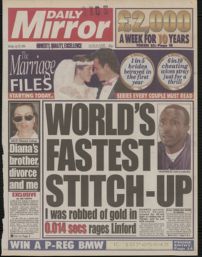Newspaper front page