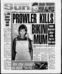 Newspaper front page