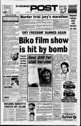 Newspaper front page