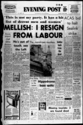 Newspaper front page