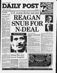 Newspaper front page