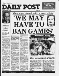 Newspaper front page