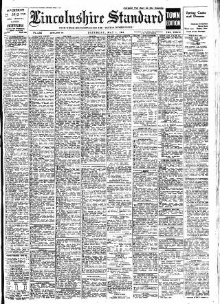 cover page of Lincolnshire Standard and Boston Guardian published on May 1, 1943